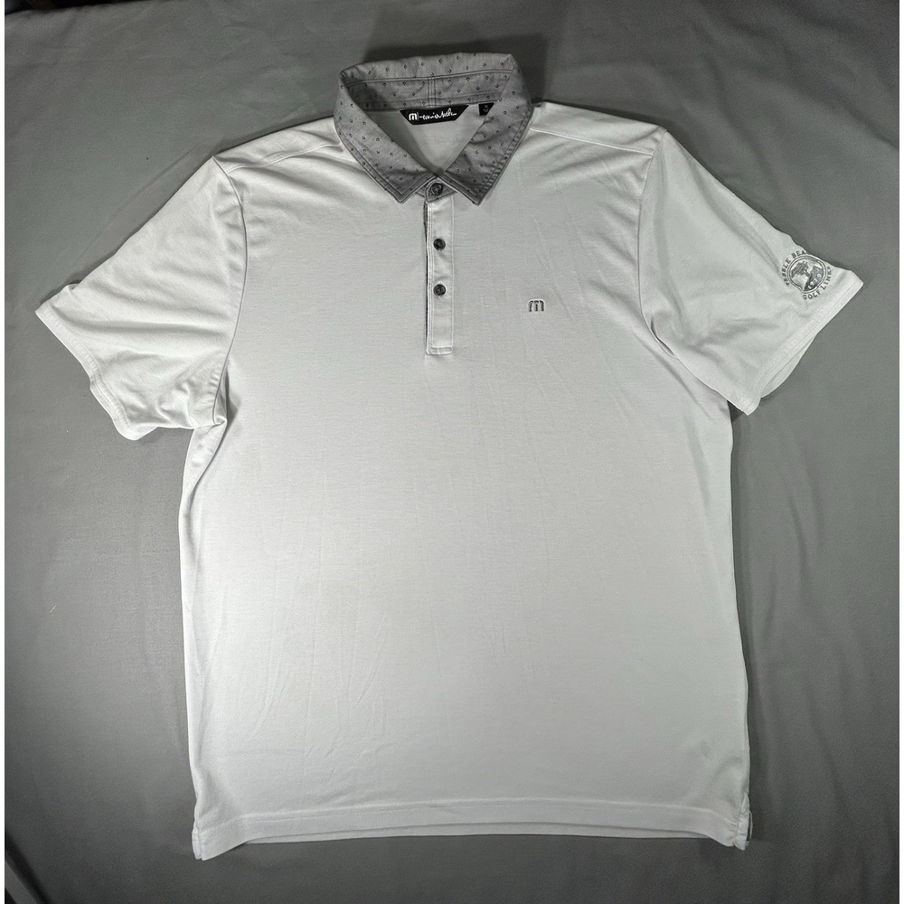 Travis Mathew Pebble Beach Golf Links Polo men's XL‎ Has Some Stains